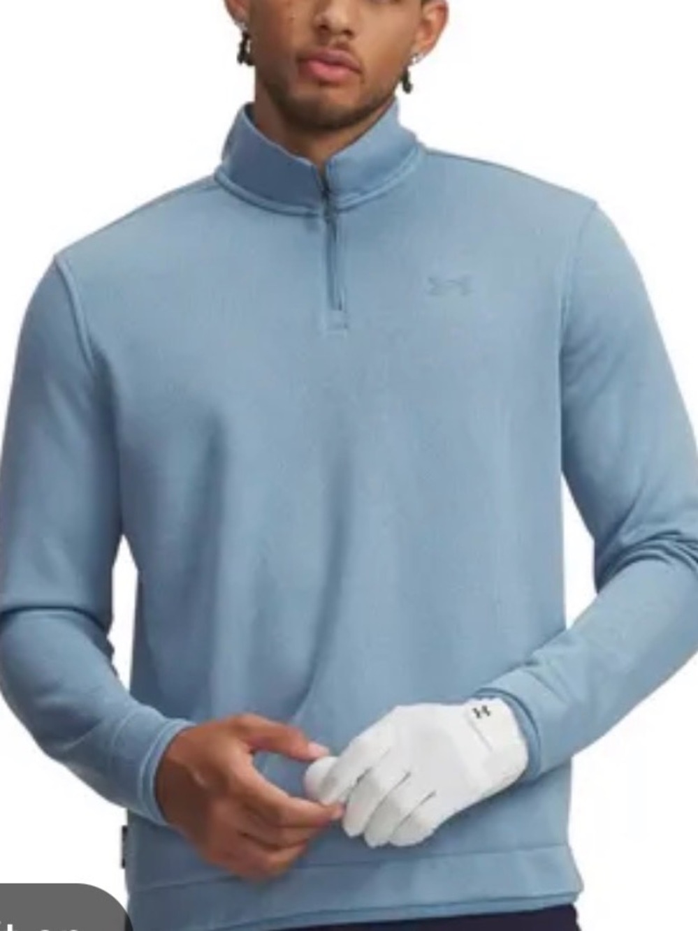 Under Armour Light Blue Half-Zip Performance Pullover